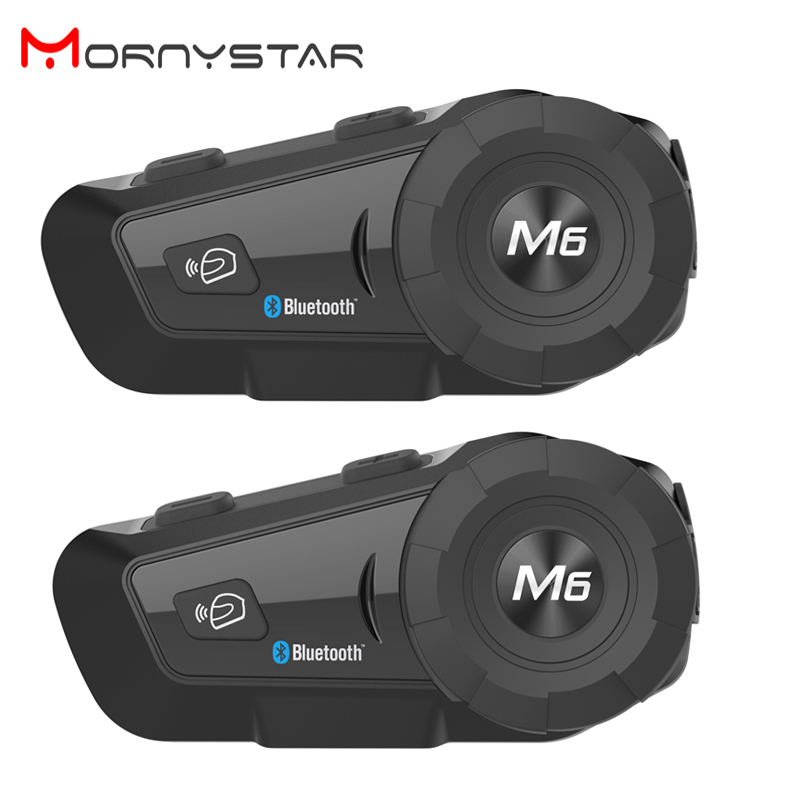 Full Face Motorcycle Helmet With Bluetooth - 2 قطعة MONYSTAR M6 Plus 1000