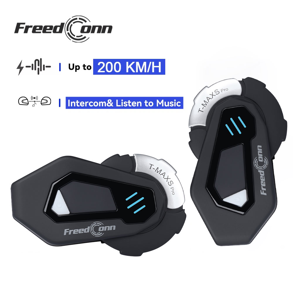 Full Face Motorcycle Helmet With Bluetooth - سماعات خوذة دراجات نارية FreedConn T