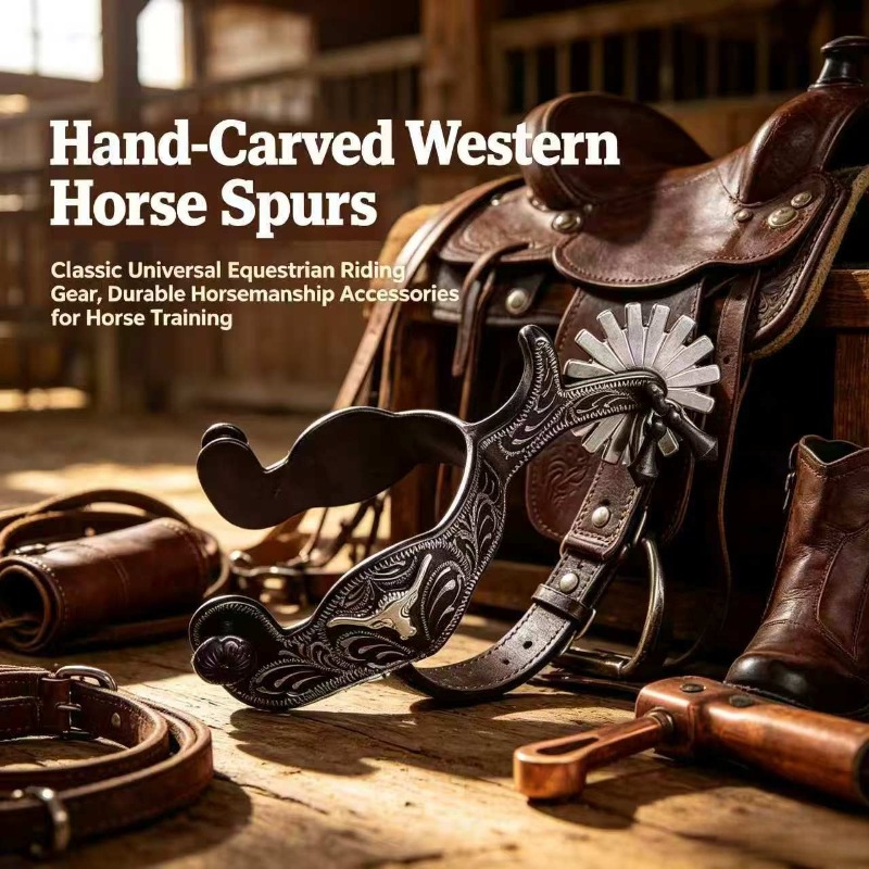 نصلات خيل غربية منحوتة يدويًا، - مراجعة Riding Gear وسعره