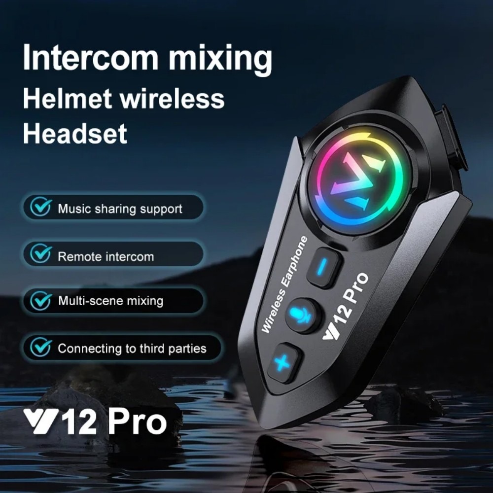 1 أو 2 قطعة سماعة رأس للاتصال  - مراجعة Full Face Motorcycle Helmet With Bluetooth وسعره