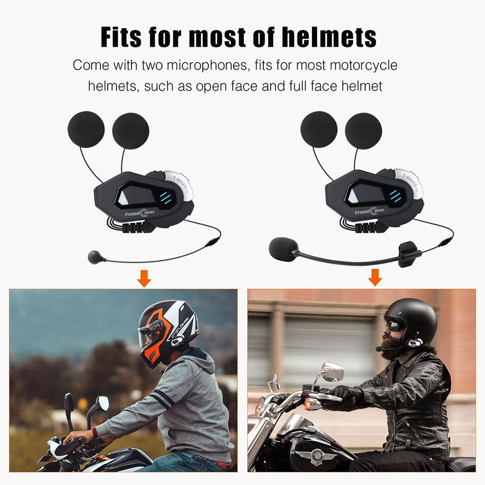 سماعات خوذة دراجات نارية Freed - مراجعة Full Face Motorcycle Helmet With Bluetooth وسعره