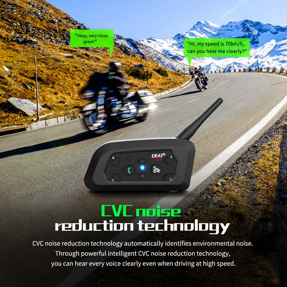 EJEAS vPro للدراجات النارية ،  - مراجعة Full Face Motorcycle Helmet With Bluetooth وسعره