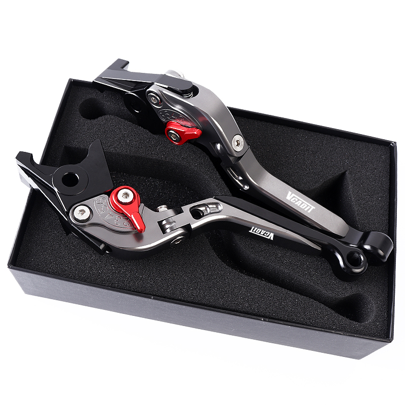 مجموعة ذراع الفرامل والقابض ال - مراجعة Cnc Aluminum Adjustable Brake Clutch Levers وسعره
